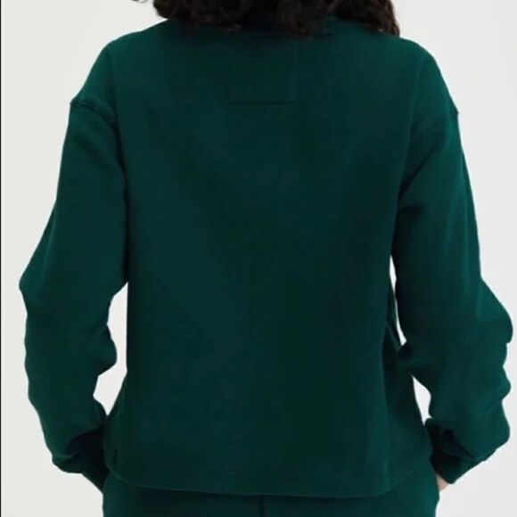 Girlfriend Collective 50/50 Half-zip Sweatshirt, Biome size 6XL - Picture 10 of 10